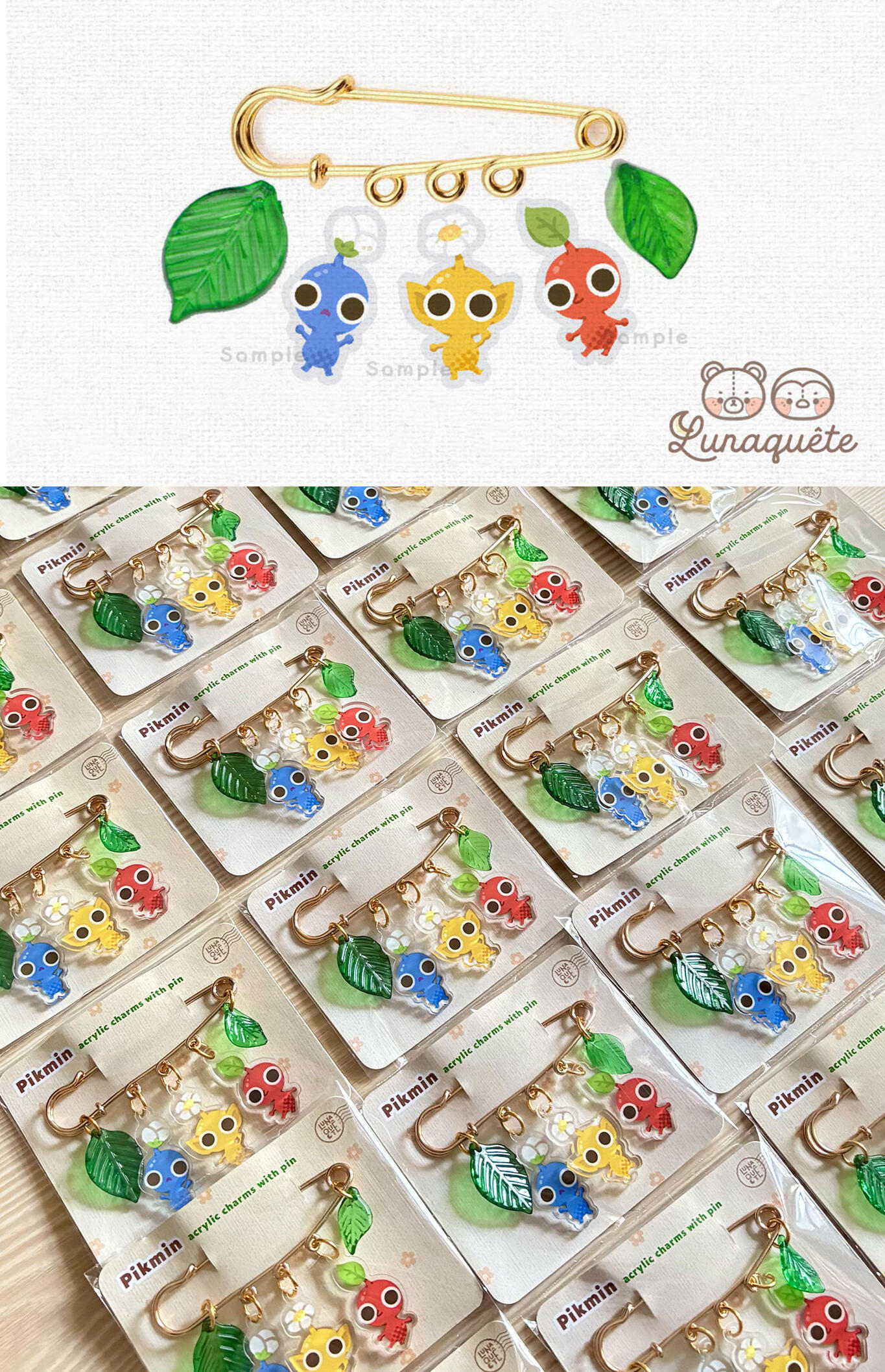 Pikmin Safety Pin AUD 12